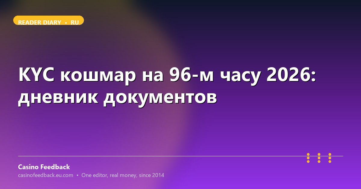 38 дней KYC, жалоба в регулятор